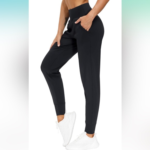 THE GYM PEOPLE Thick High Waist Yoga Pants with Pockets, Tummy Control Workout - Picture 1 of 5